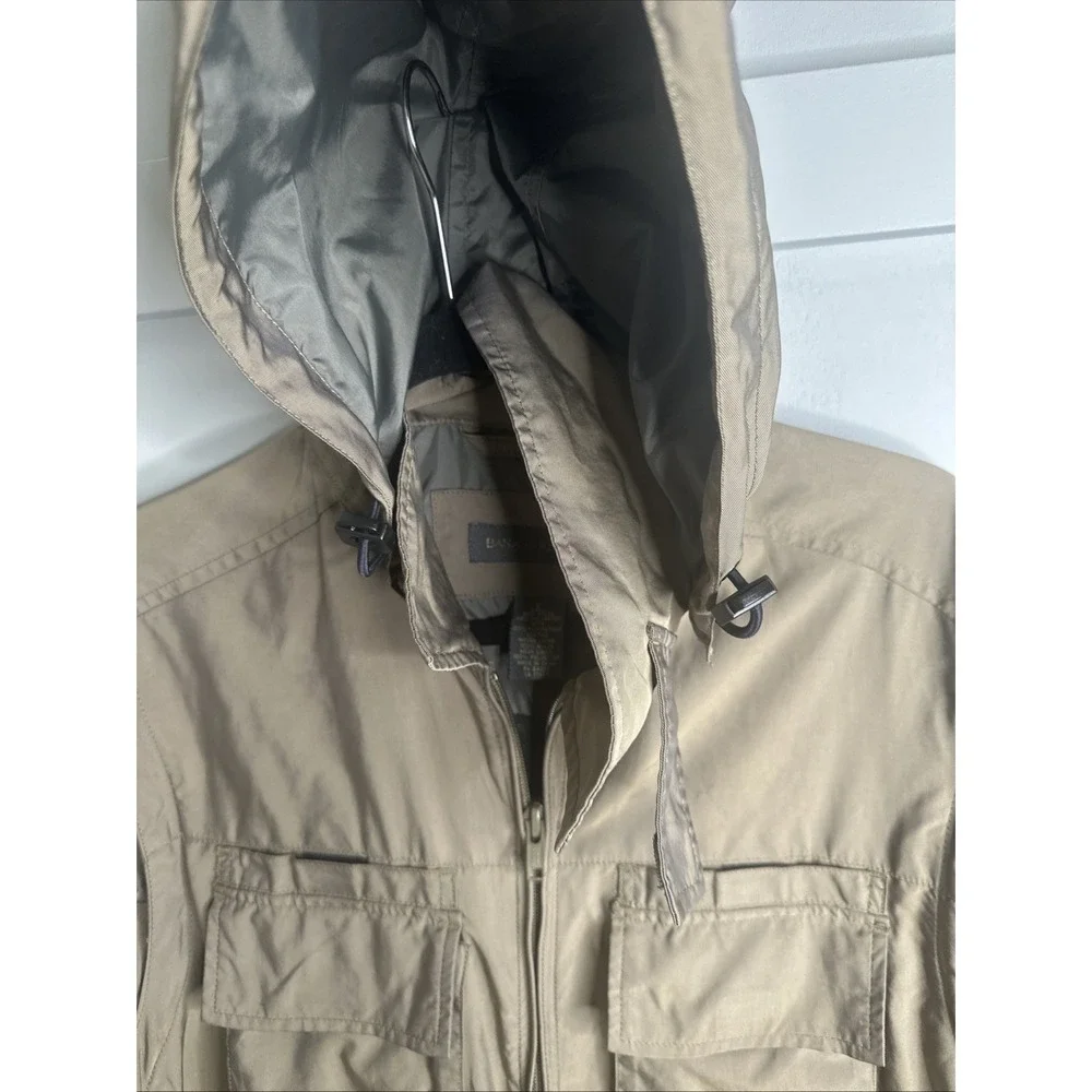 Vintage Banana Republic 2-1 Convertible Hooded Paparazzi Travel Zip Jacket Sz S‎